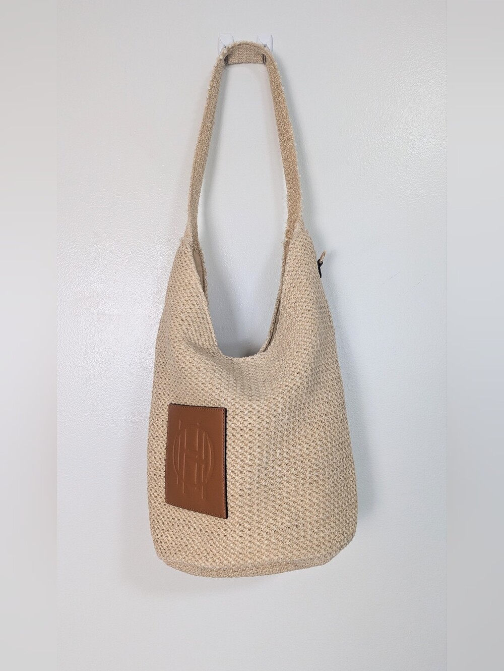 House of Harlow Tan Natural Straw Boho Shoulder Bag